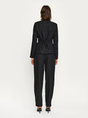 Zwarte pantalon met krijtstreep sryvonne