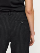 Zwarte pantalon met krijtstreep sryvonne