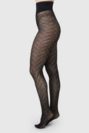 Zwarte panty ina pointelle