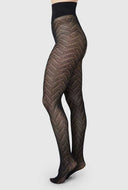 Zwarte panty ina pointelle