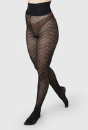Zwarte panty ina pointelle