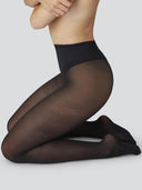 Zwarte panty van 30 denier svea premium