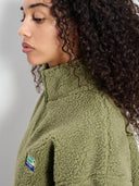 Groene teddy jas hoktown