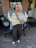 Oversized gestreepte longsleeve