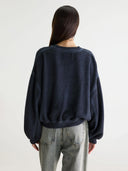 Donkerblauw sweatshirt fancy