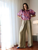 mauri jacquard blouse