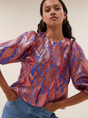 mauri jacquard blouse