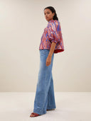 mauri jacquard blouse