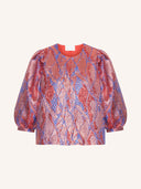 mauri jacquard blouse