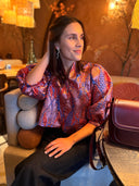 mauri jacquard blouse