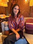 mauri jacquard blouse