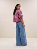 mauri jacquard blouse