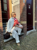 Stonewash denim blouse nukaysa