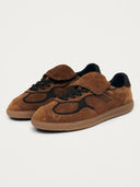 Bruine sneakers club suede brown