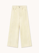 Crème corduroy broek berta