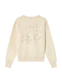Ecru sweatshirt bird jodie