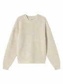 Beige gebreide trui carmen