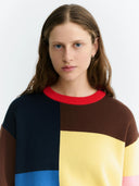 Colorblock trui petra