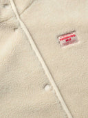 Ecru teddy jacket fuzz kourtney