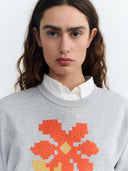 Geborduurd sweatshirt jodie poppy