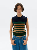 Groen gestreepte spencer sherry