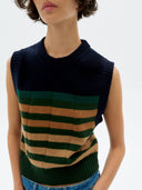 Groen gestreepte spencer sherry