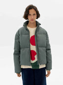 Groene puffer jas gemma