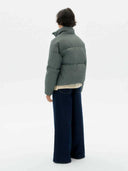 Groene puffer jas gemma