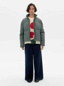 Groene puffer jas gemma