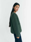 Groene quilted jacket ayo