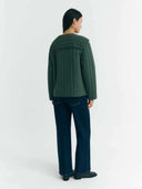 Groene quilted jacket ayo