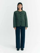 Groene quilted jacket ayo