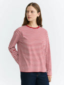 Rood gestreepte longsleeve emily