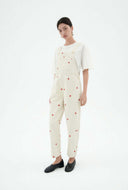 Off-white jumpsuit met embroidery luz