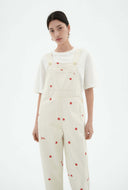 Off-white jumpsuit met embroidery luz