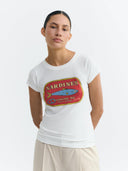 Wit t-shirt sardines mirna