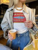 Wit t-shirt sardines mirna