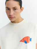 T-shirt met vis volta