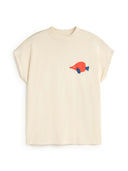 T-shirt met vis volta