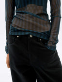 Zwarte wide leg jeans hedda pants