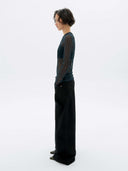 Zwarte wide leg jeans hedda pants