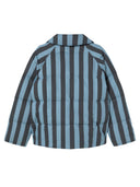 Gestreepte puffer jacket