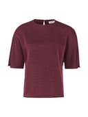 Glanzende bordeaux top tdaya