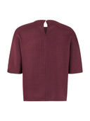 Glanzende bordeaux top tdaya
