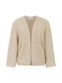Beige openvallend vest bea