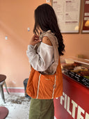 Oranje tas cloud hobo small