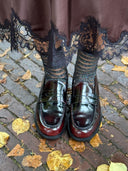Bordeaux leren loafers linn