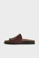 Geweven sandalen effie chocolate