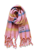 Roze xxl sjaal i love winter