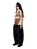 Bruine sports polo wbwaka